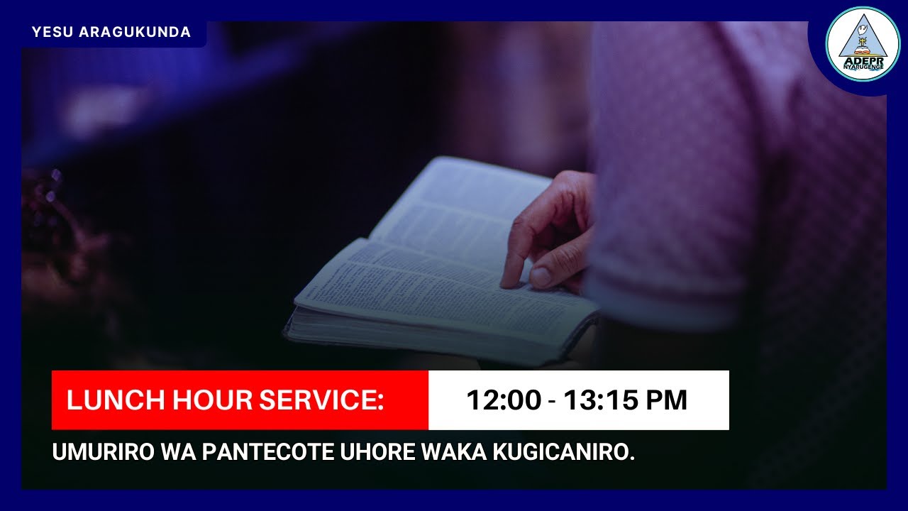 Lunch hour yo kuwa Gatanu 23/01/2026