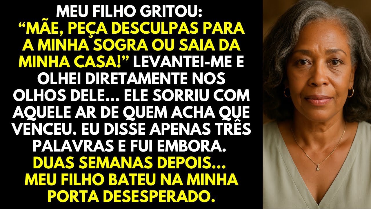 Meu Filho Gritou: “Mãe, Peça Desculpas à Minha Sogra ou Saia de Casa!” Não Esperava Minha Resposta…