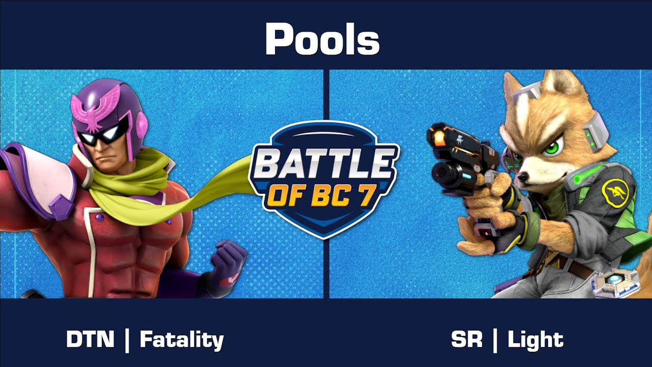 DTN | Fatality (Captain Falcon) vs SR | Light (Fox) - Pools - Ultimate Singles | BoBC7