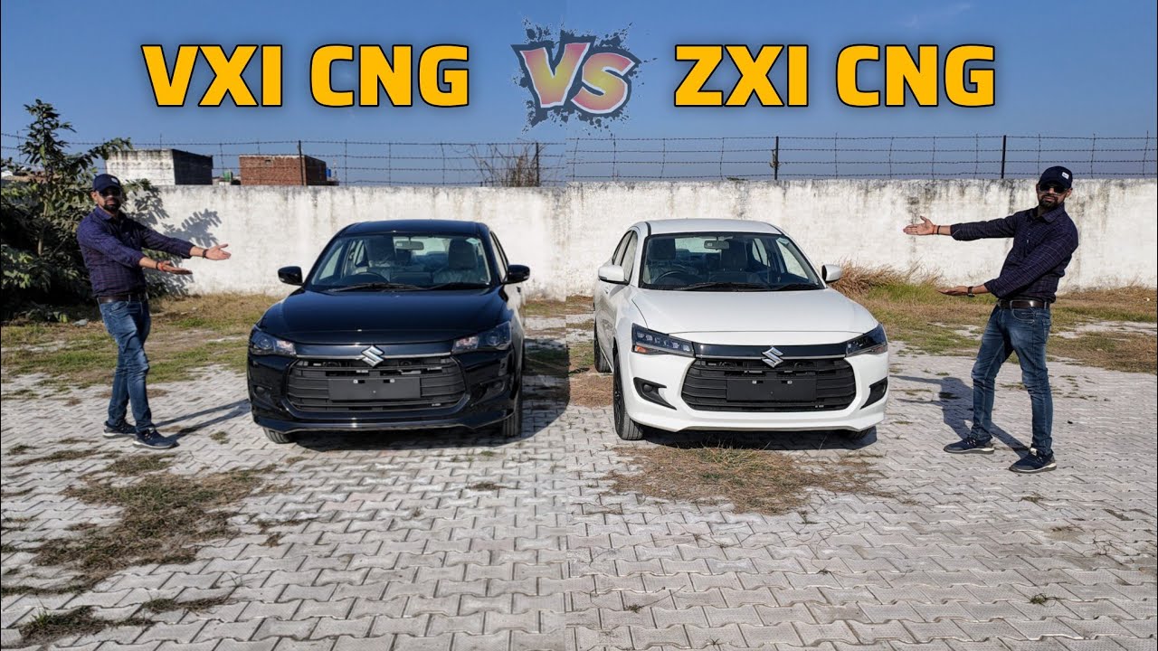 Maruti Dzire VXI CNG vs Dzire ZXI CNG ✅ Value for money variant