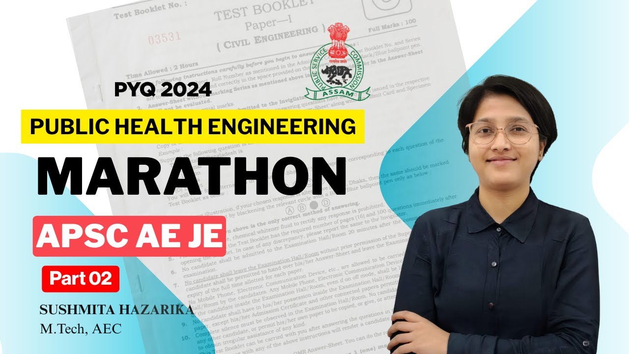 Public Health Engineering JE 2024 PYQs Part-02 full detailed solutions | Civil Engineering |