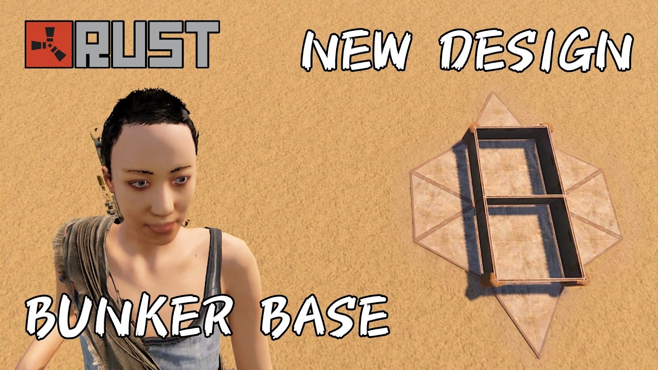 【RUST】 NEW DESIGN bunker 1～3人用バンカー拠点　solo/duo/trio