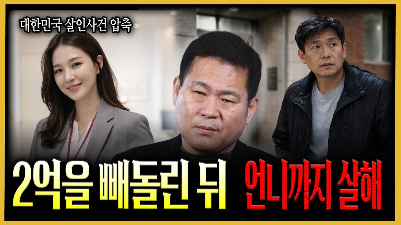 [대한민국 살인사건 압축] 2억을 빼돌린 뒤 언니까지 살해한 동생