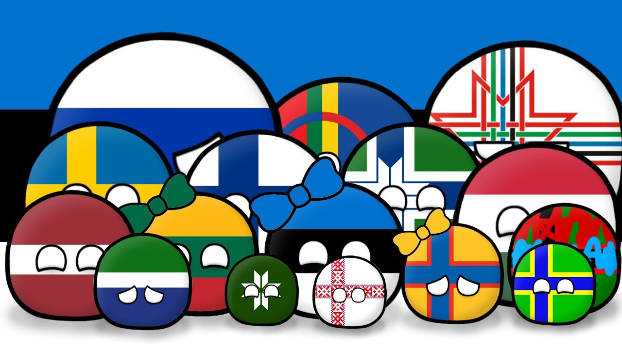 Countryballs - Family of Estonia