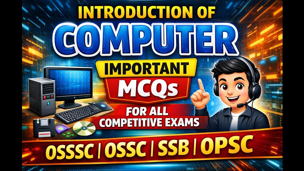 Introduction of computer (MCQs) for all competitive exams.