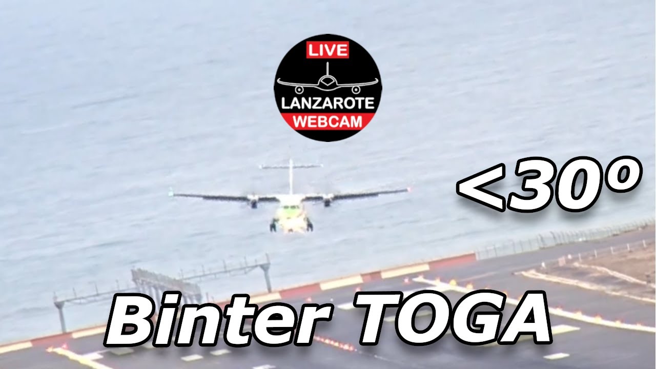 Binter TOUCH & GO AROUND, Is a candidate for the worst landing at Lanzarote Airport ❓