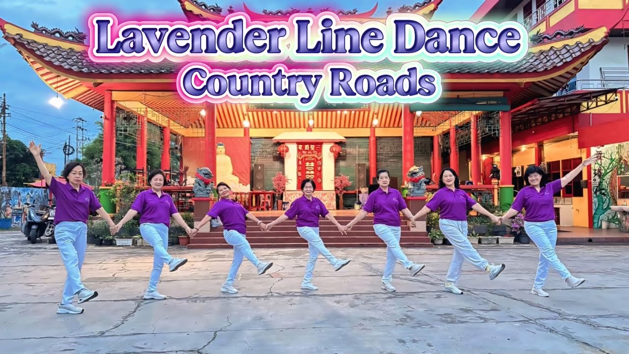 Country Roads // Line Dance//Lavender LD