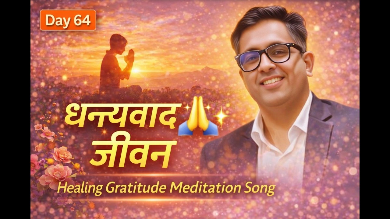 Day 64 Gratitude Song | धन्यवाद जीवन 🙏 Healing Gratitude Meditation Song | Positive Energy Melody
