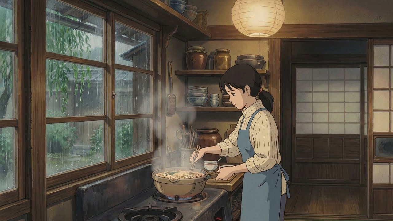 Afternoon in a Japanese House 🍜 Cooking Ramen Slowly | Ghibli-Style ASMR