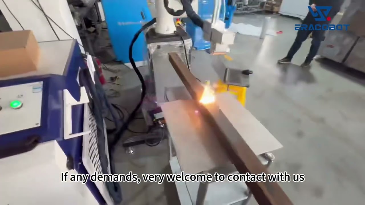 All in one Laser cleaning cobot system for removing rust 