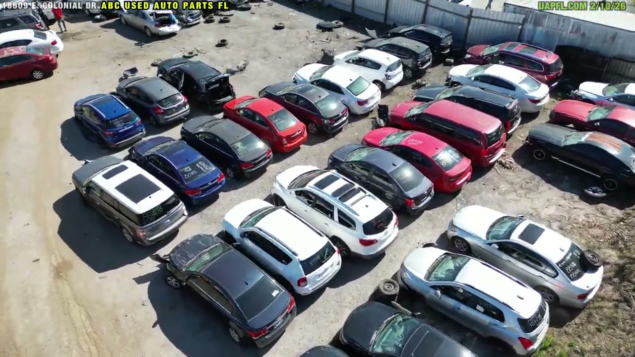 ABC 4K Drone Inventory 2/10/26 Used Auto Parts Orlando FL UAPFL Cars Trucks Vans ENGINES
