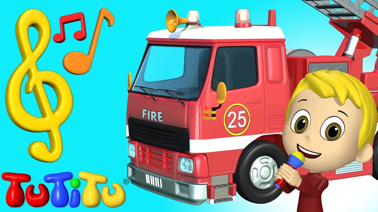 Songs & Karaoke for babeis 🎵 Fire Truck 🎶 TuTiTu Songs
