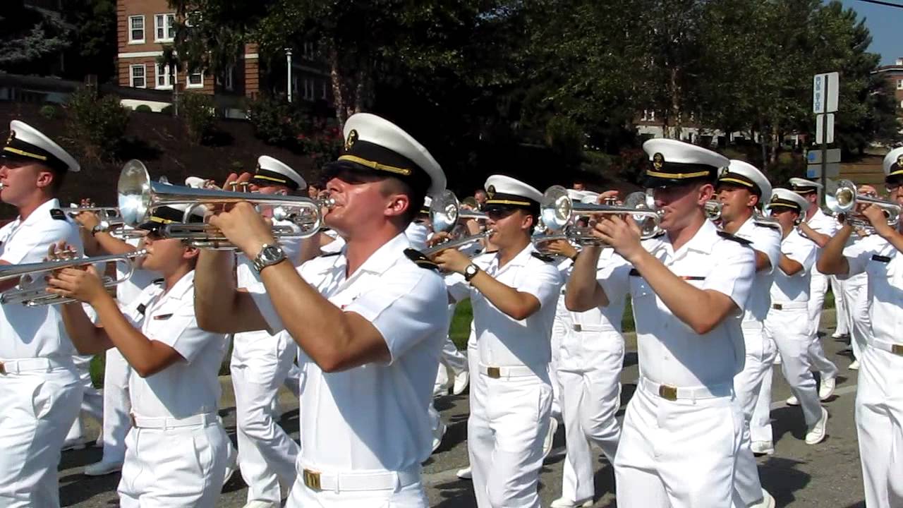 2012 09 22 04 USNA D&B   Anchors Aweigh Marine Hymn
