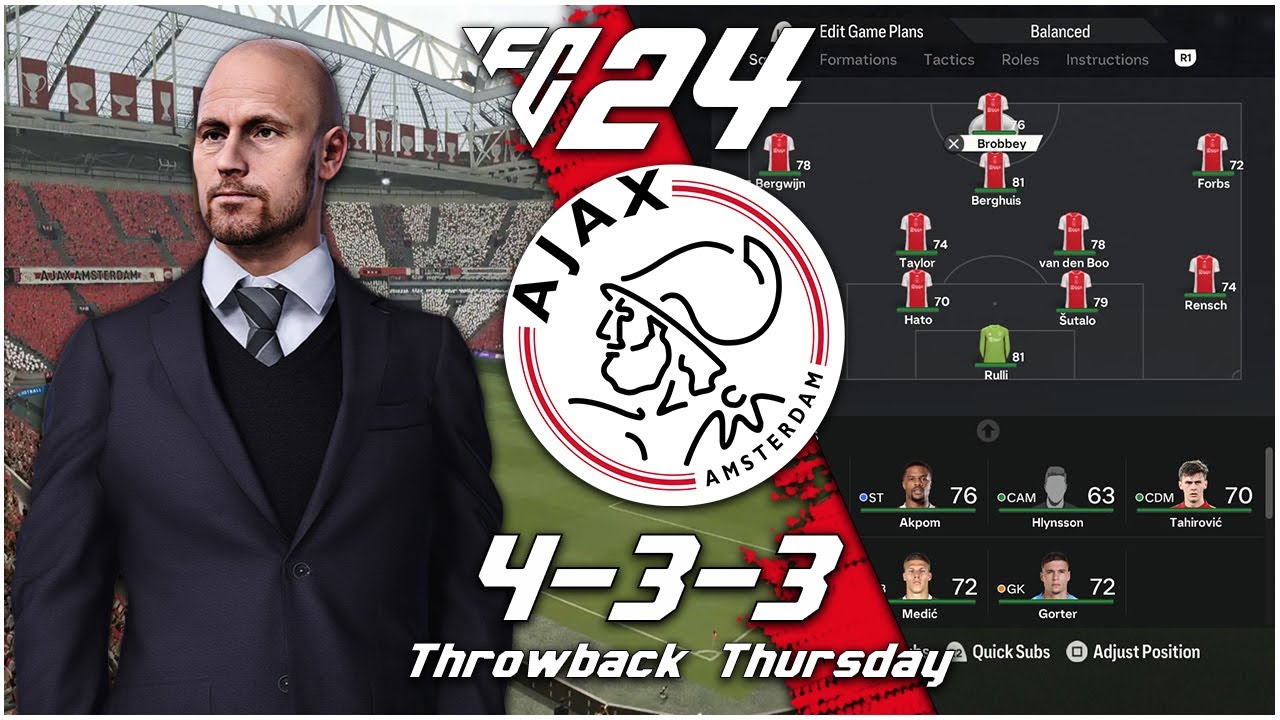 Recreating Erik Ten Hag's 2018/19 Ajax Tactics | EA FC 24