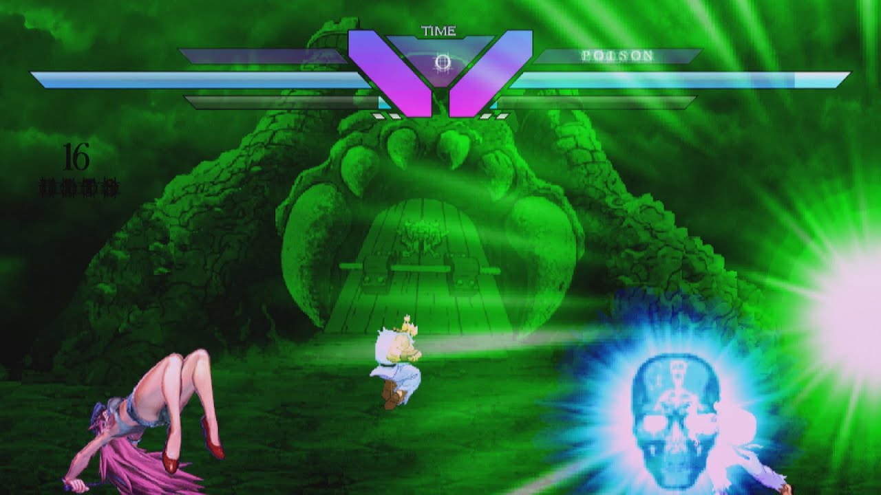 Akuma vs Shermie – Dark Power Meets Electric Seduction | Intense Fighting Showdown