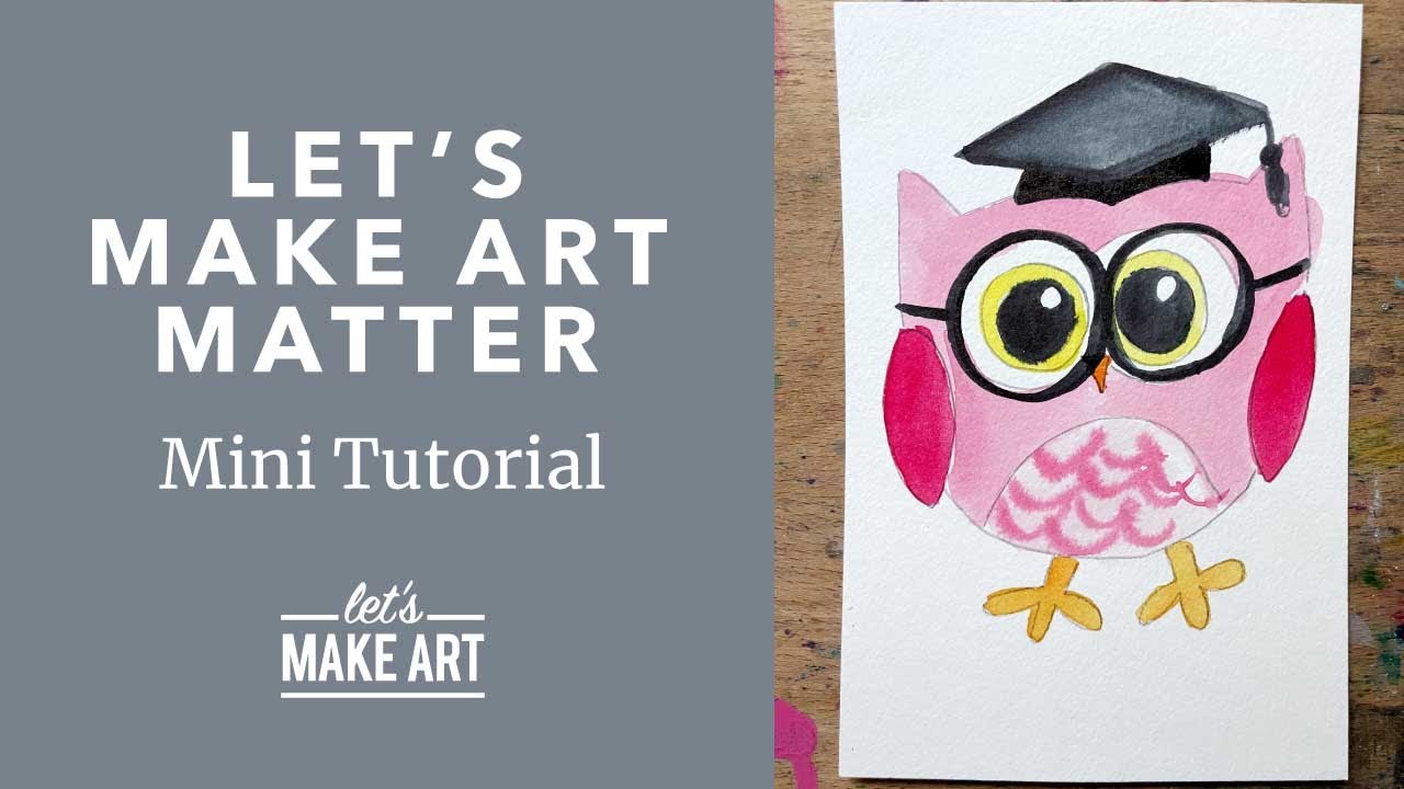 Let's Make Art Matter 💗Easy Watercolor Art Lesson for Kids by Nicole Miyuki of Let's Make Art