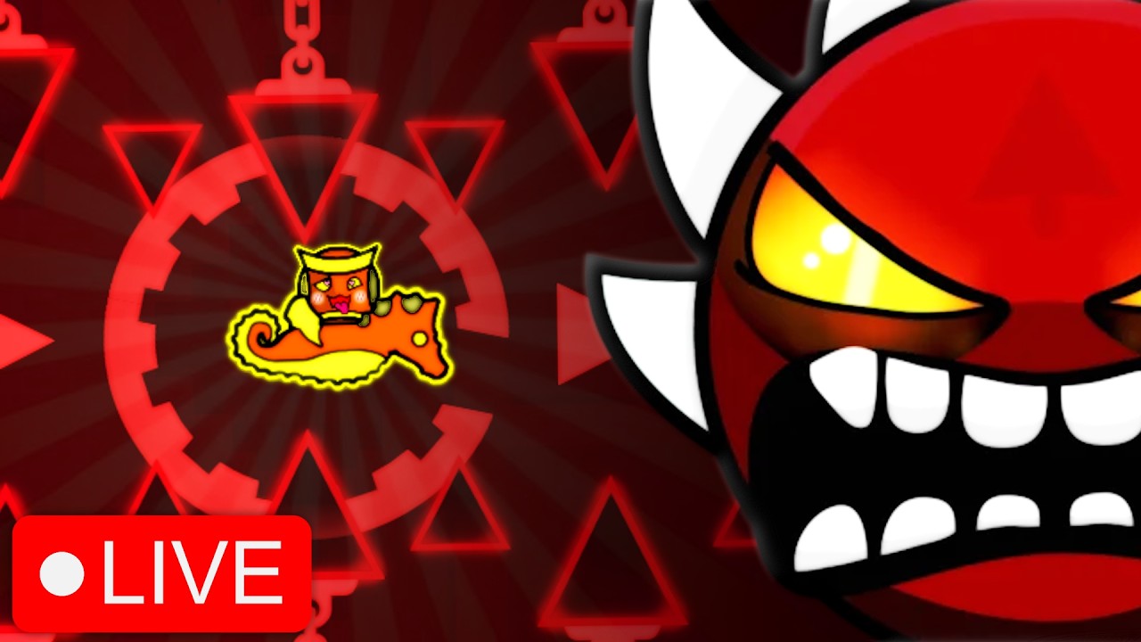 🔴BLOODBATH GEOMETRY DASH - 90% [LIVE]🔴
