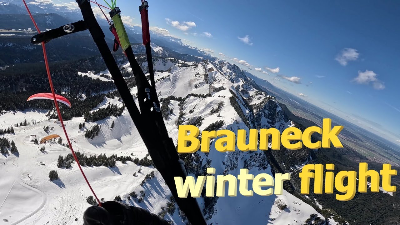 Brauneck to Stiealm winter paragliding