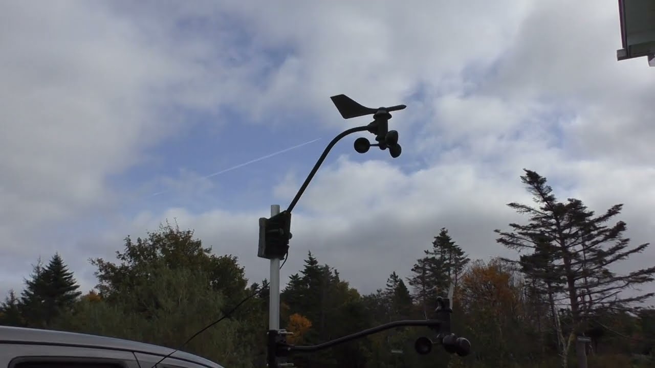 Davis Vantage Pro2 weather station wind speed road tests