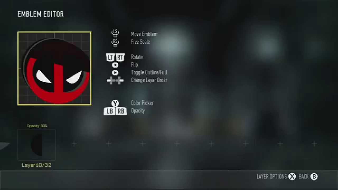 Advanced Warfare - (Easy) Deadpool Emblem Tutorial