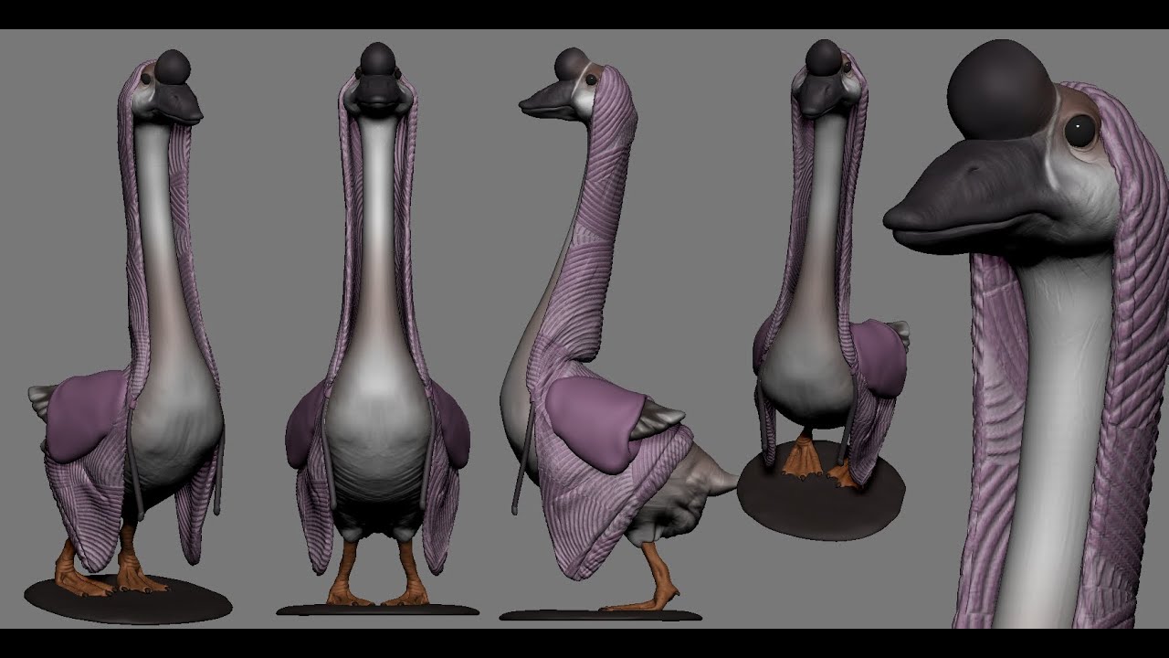 cartoon Geese....#oc  #cartoon #sculpt #sketch #zbrush