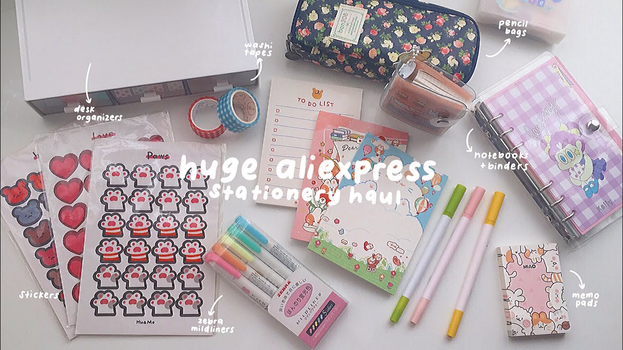 📦 HUGE BACK TO SCHOOL HAUL FROM ALIEXPRESS! 📓