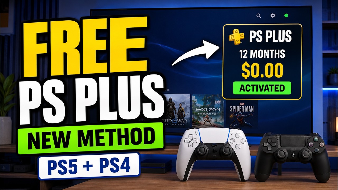 Как получить БЕСПЛАТНУЮ подписку PS Plus в 2026 году 🔥 НОВЫЙ рабочий способ получения PlayStation...