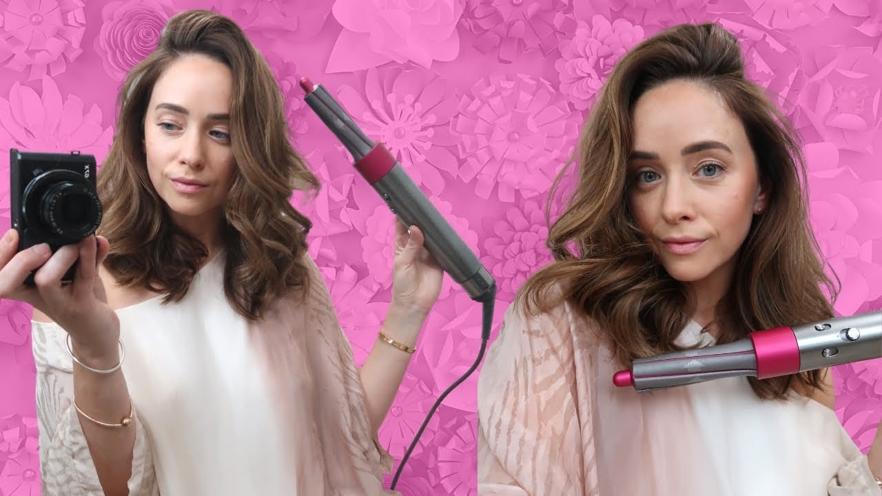 TRYING MY DYSON AIR WRAP FOR THE FIRST TIME | Amy Landino