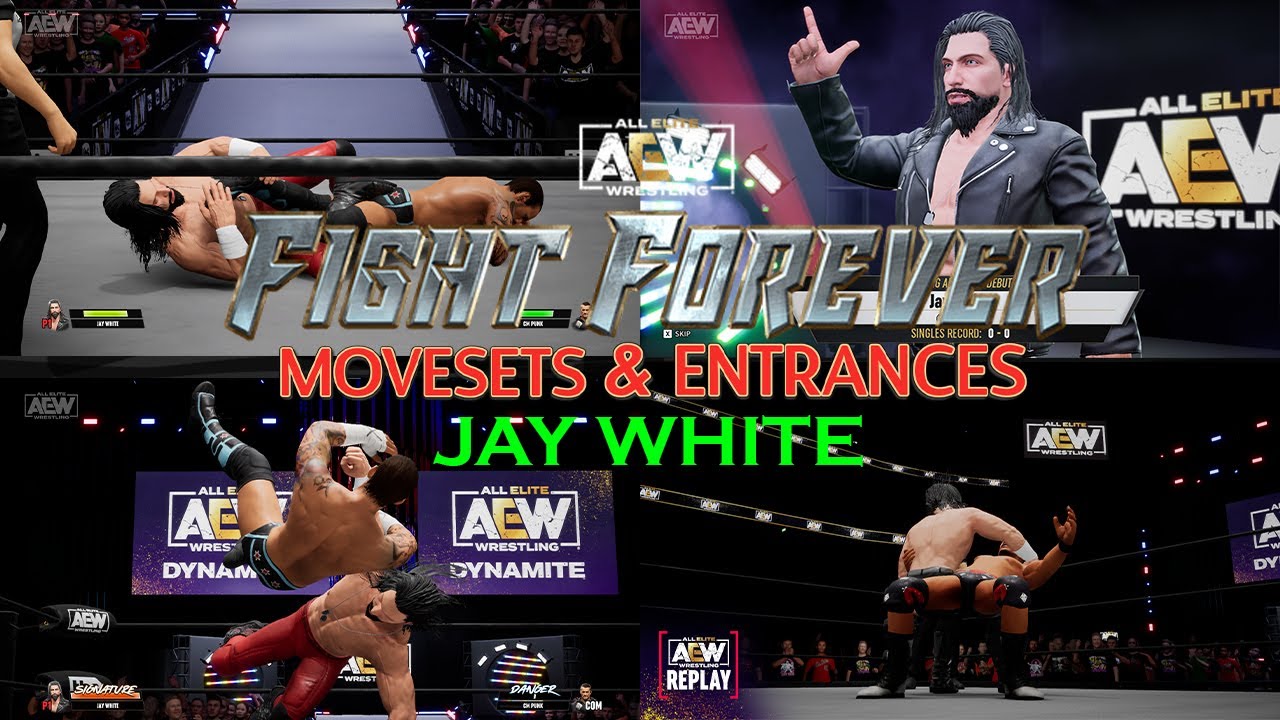 HOW TO MAKE JAY WHITES MOVESET AND ENTRANCE IN AEW FIGHT FOREVER!