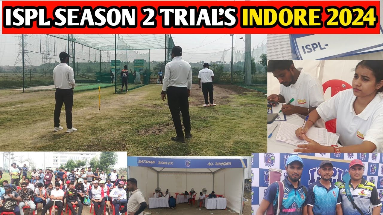 Ispl Season 2 Trail's In Indore ll Ispl Season 2 Trail's video 2024 ll indore City trails ispl