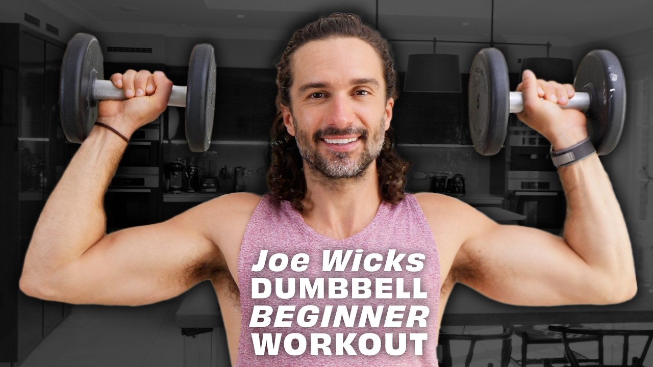 DUMBBELL BEGINNER WORKOUT 💪 15 Minute Full Body Strength | Joe Wicks Workouts