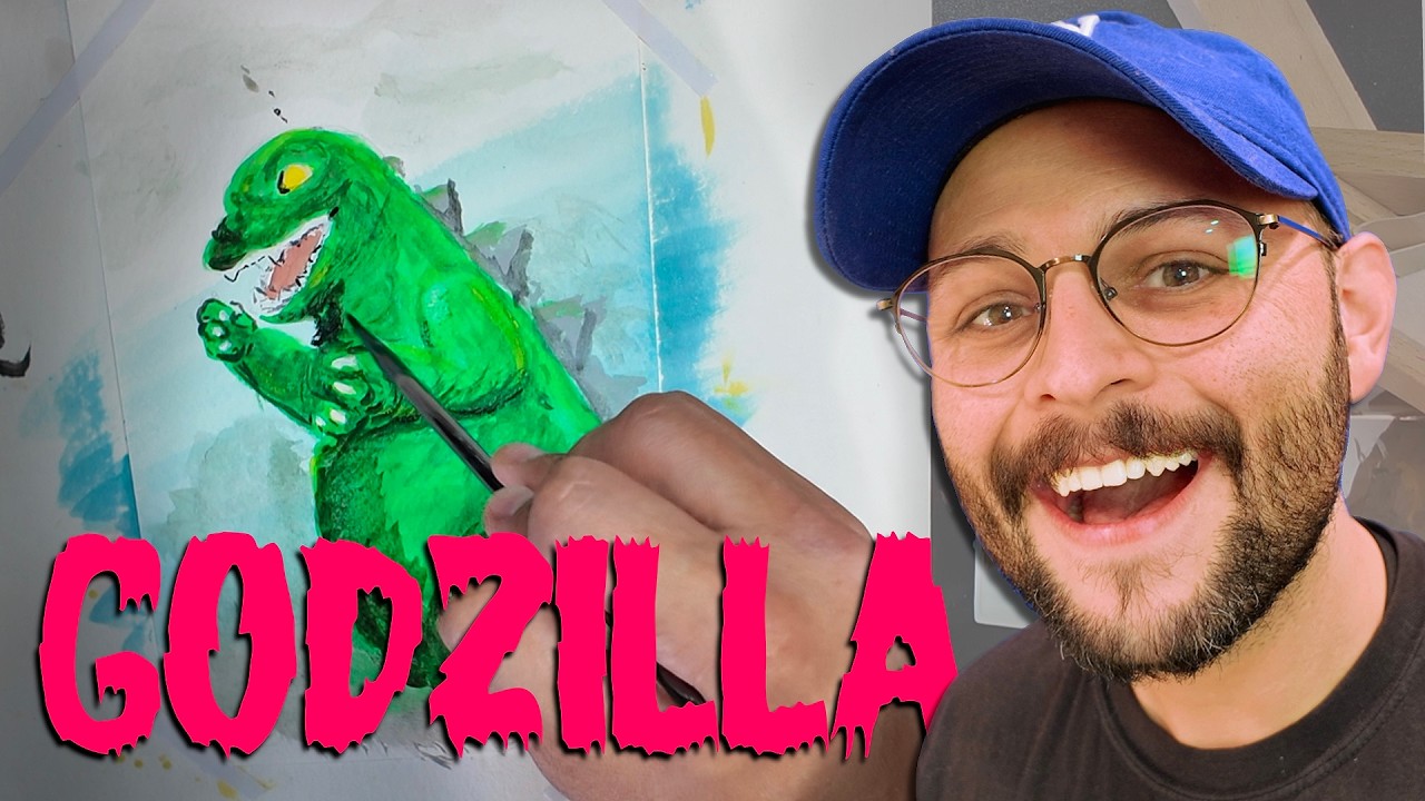 Painting Godzilla (for the first time)