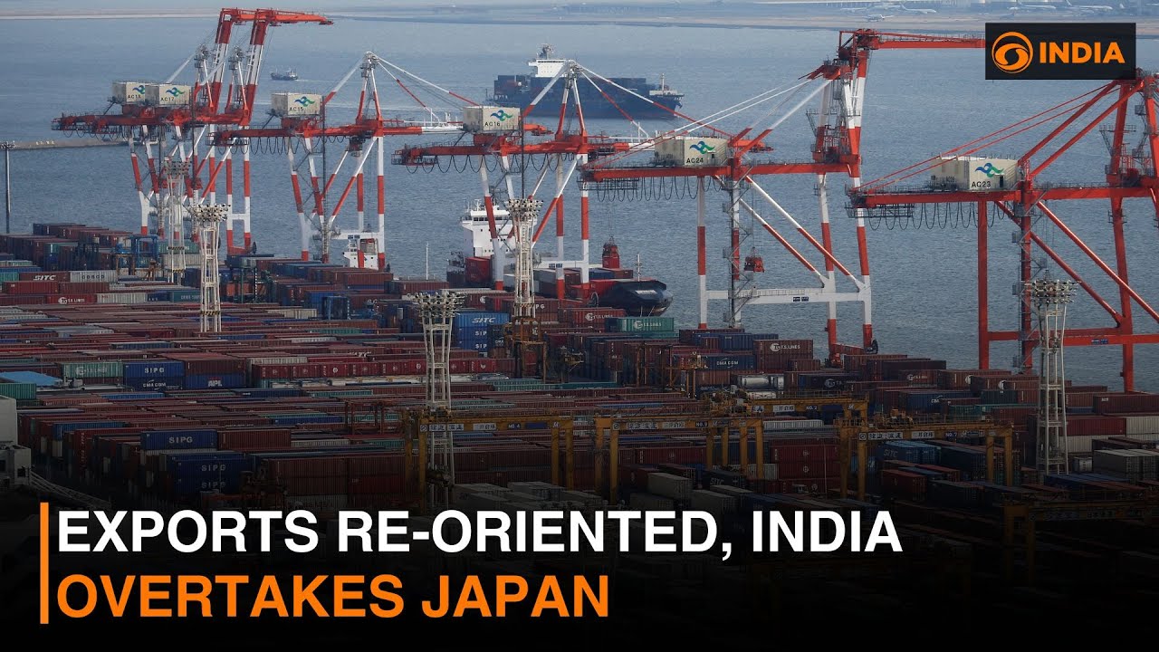 Exports re-oriented, India overtakes Japan