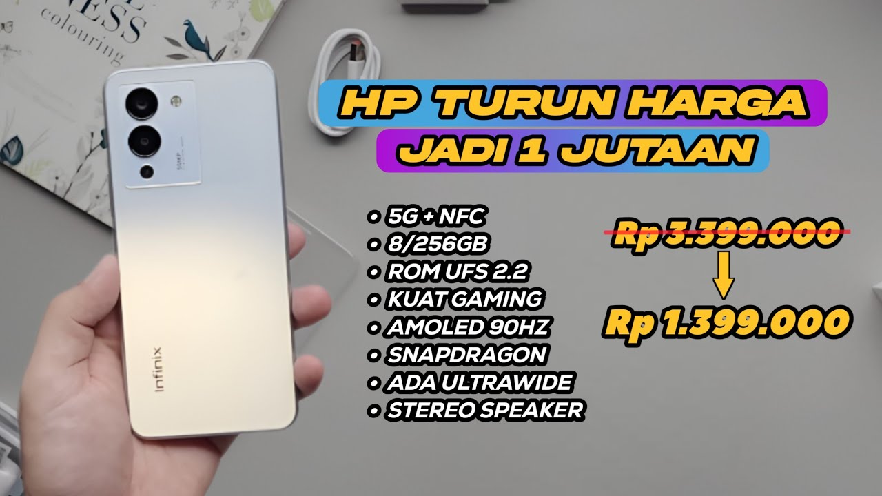 7 HP TURUN HARGA JADI 1 JUTAAN TERBAIK AKHIR 2023 - AWAL 2024