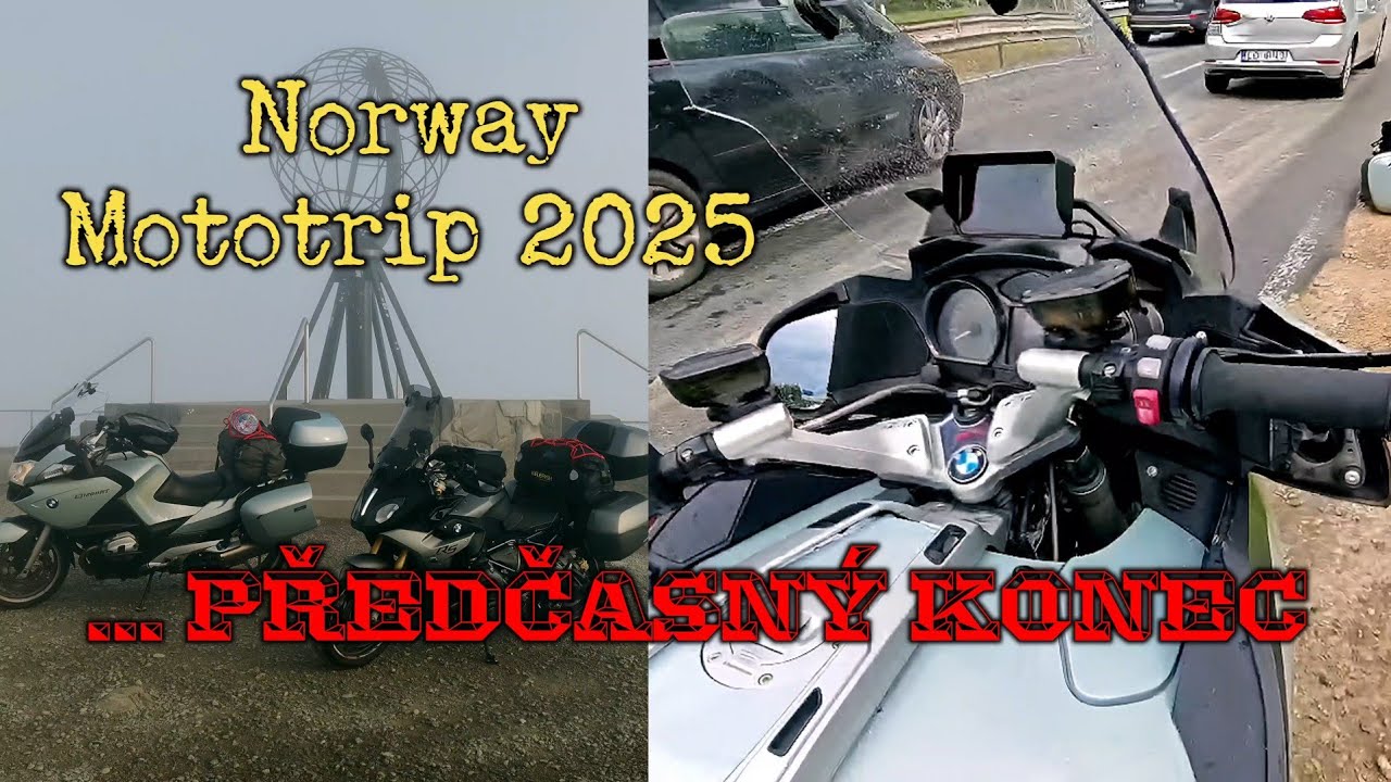 Norsko na motorce 🇳🇴 &ndash; Nečekaně předčasn&yacute; konec, jedna motorka d&aacute;l nepojede 🚫 | Mototrip 2025
