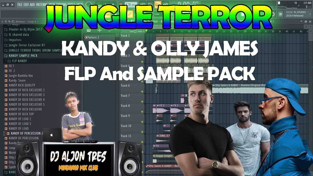 FLP SAMPLE PACK OF KANDY & OLLY JAMES REMAKE Inspired STYLE ( JUNGLE TERROR DRUMS STYLE )