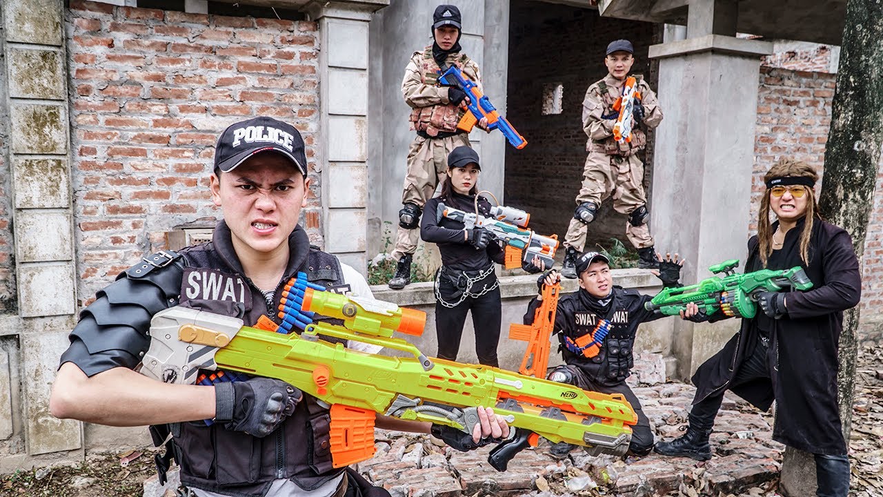 LTT Game Nerf War : Special Warriors SEAL X Nerf Guns And Friends Fight Rocket Crazy Robbery