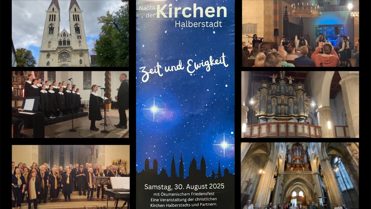 NACHT DER KIRCHEN HALBERSTADT 2025 - Vollgeläut Dom - Chorgesänge - Kirchenmusik 