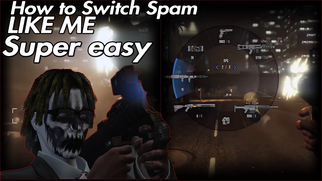 HOW TO ROCKET SWITCH SPAM USING THE DPAD IN GTA 5 Online 