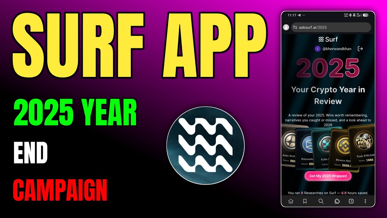 Surf AI Airdrop 2025 🎁 | Year-End Campaign, Free Rewards & How to Join