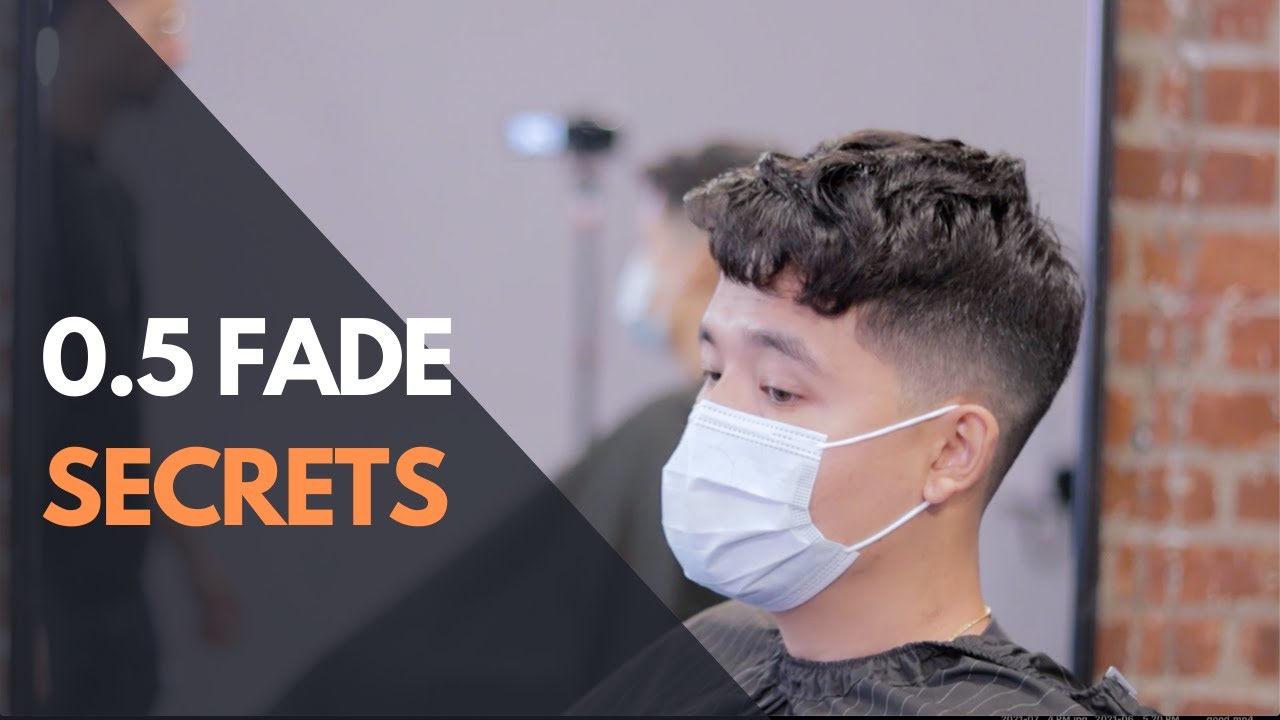 MESSY COMBOVER & LOW 0.5 FADE ON ASIAN HAIR