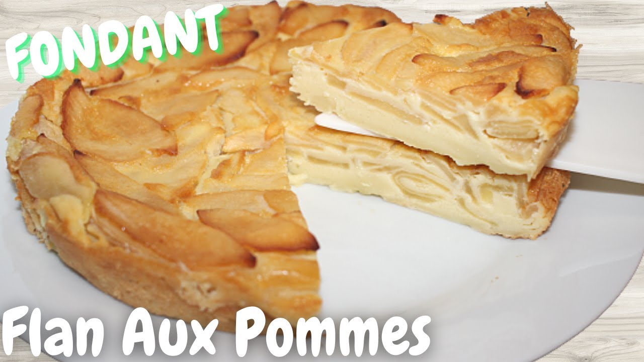 Flan Aux Pommes Alsacien Une recette Fondante Et Très Facile (Gâteau Moelleux Aux Pommes)