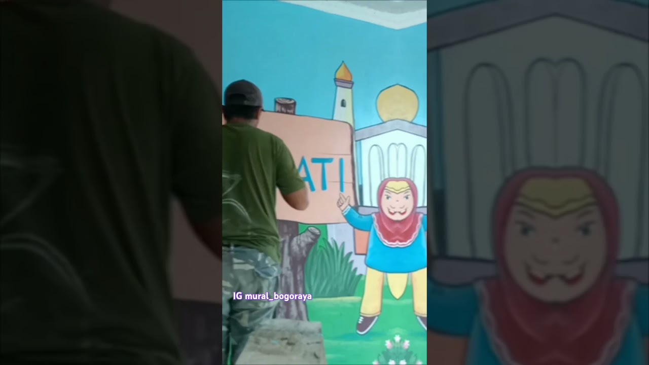 Jasa lukis dinding sekolah dll#lukisanmural #dekorasi #jasamural #muralbogoraya#muraldindingcafe