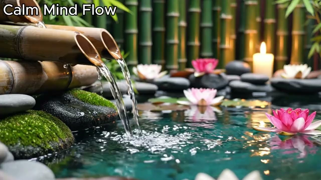 Flowing Water 🌊 Relaxing Music for Deep Sleep, Calm & Relaxation | Calm Mind Flow