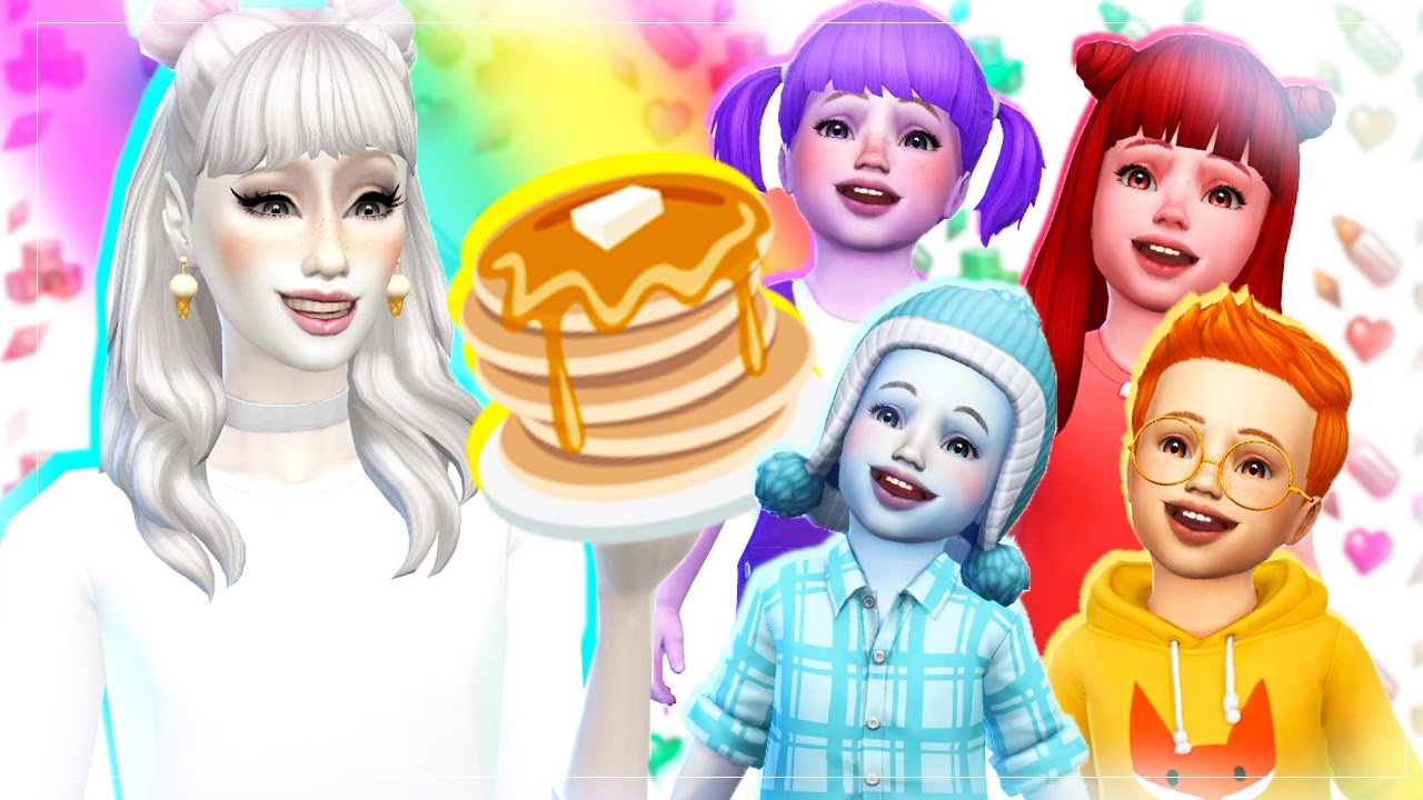7 Toddler Challenge- The Sims 4 - Pancakes for Dinner! Ep 6