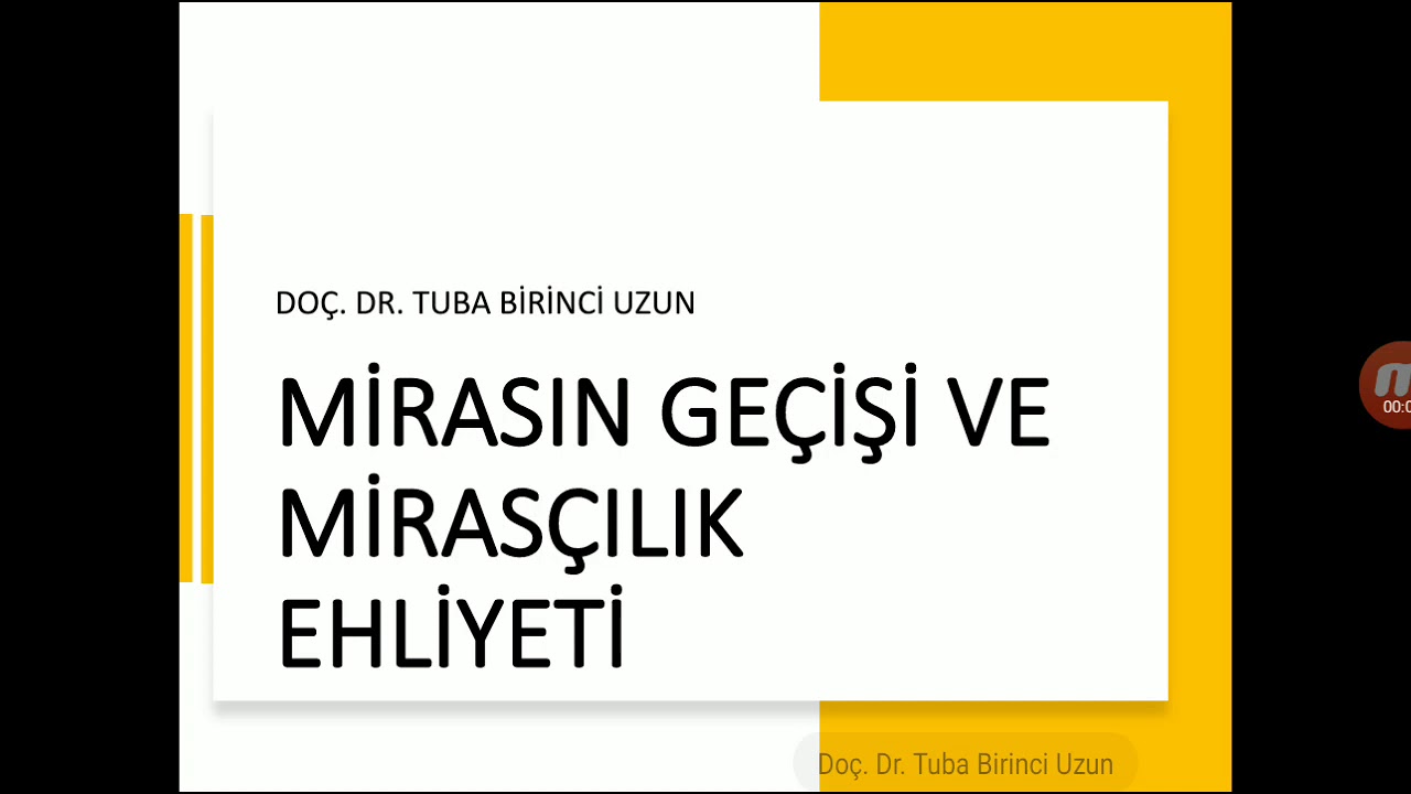 Miras Hukuku: 25. Mirasın Geçişi ve Mirasçılık Ehliyeti