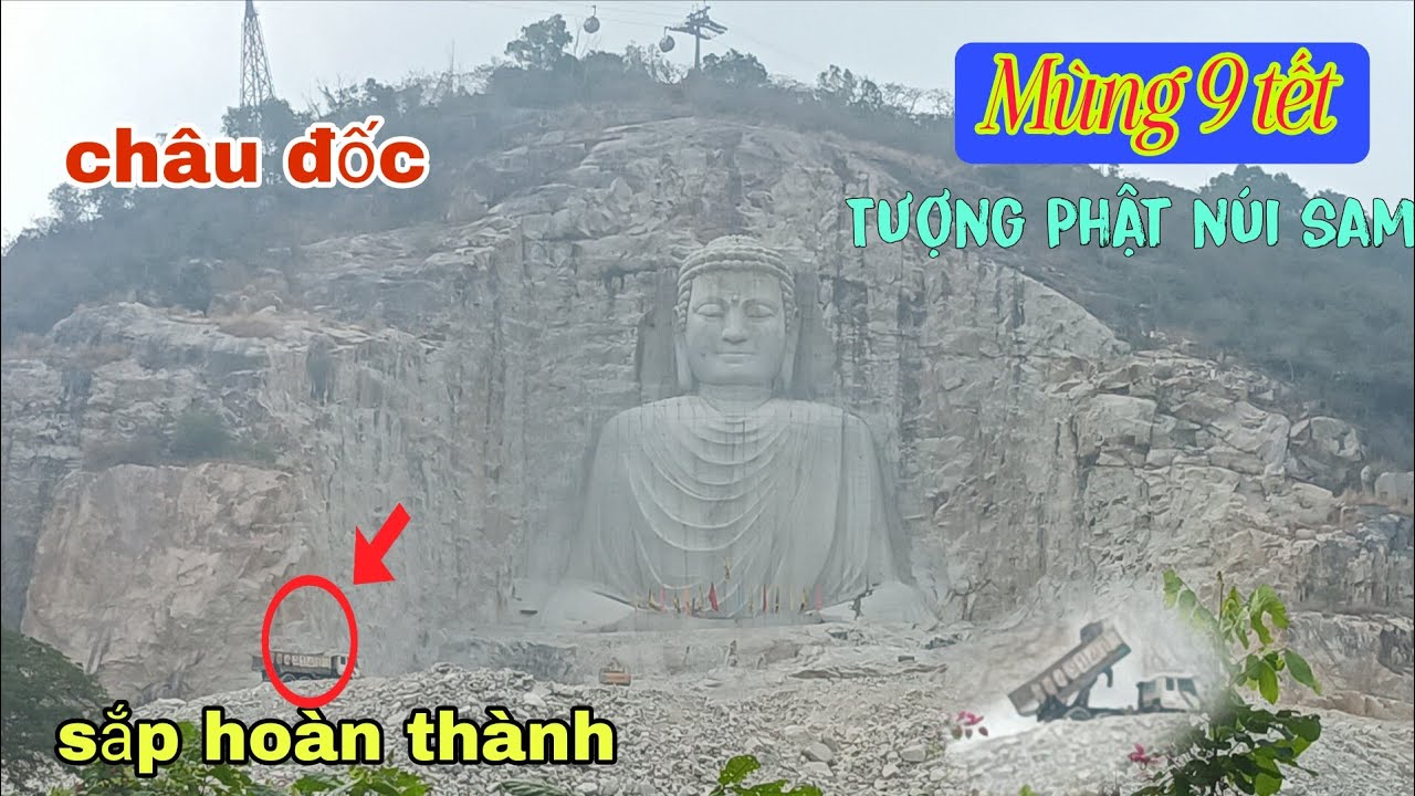 Khám phá tượng Phật đổ đá xuống làm săn trên núi sam Châu đốc 