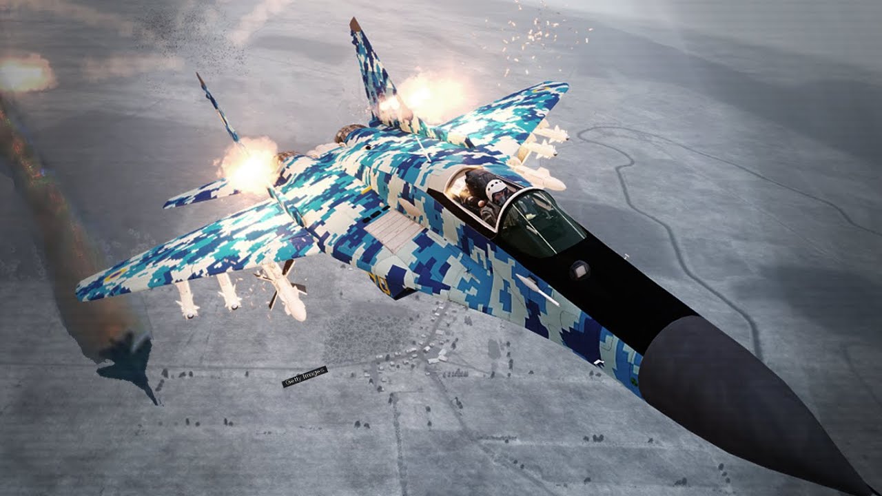 Female Pilot destroying Enemy Mig-29s - Arma III Cine Gameplay