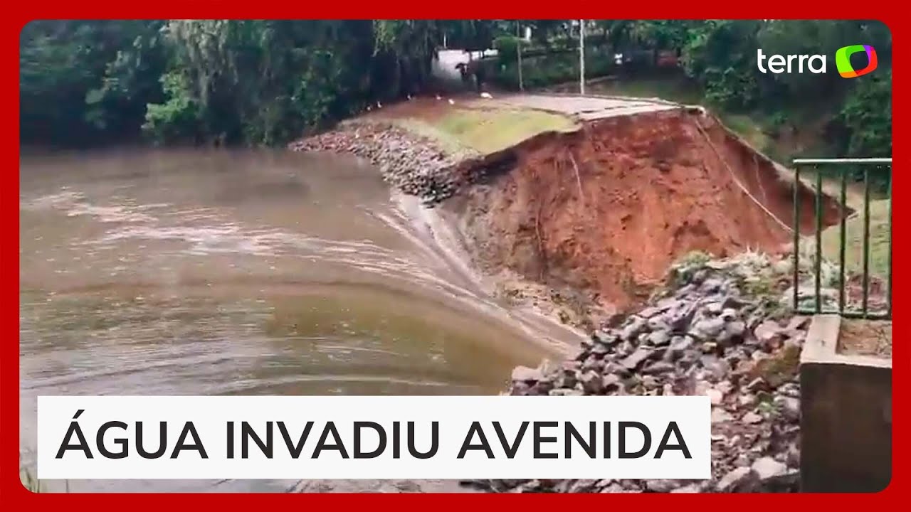 Barragem de represa rompe no Parque Lagoa do Nado em BH