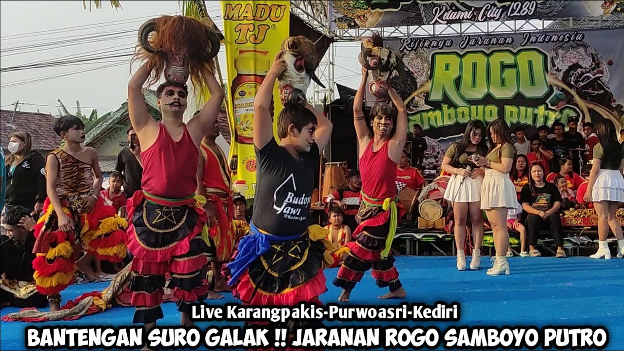 Bantengan Suro Galak Jaranan ROGO SAMBOYO PUTRO Live Karangpakis Purwoasri Kediri